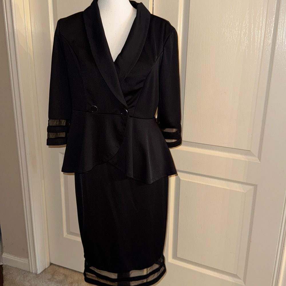 Black 2 Piece Skirt Set - Size Large